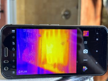 Leckortung mittels Thermographie